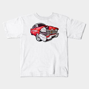 Vintage Red Muscle Car Kids T-Shirt